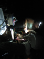 setting up in the dark